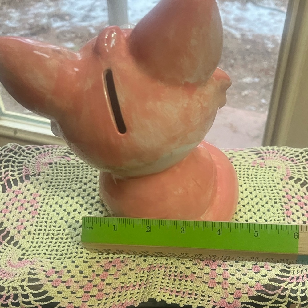 🦊 Vintage Ceramic Fox Piggy Bank - Picture 5 of 6